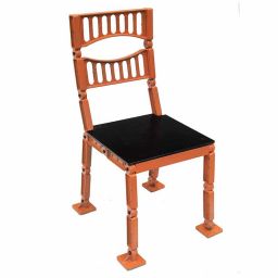 Linkage Chair - Orange and Black Resized