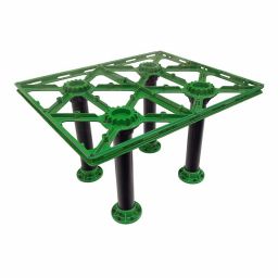 Traction Square Table - Green and Black