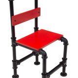 Pipe Chair - Red and Black