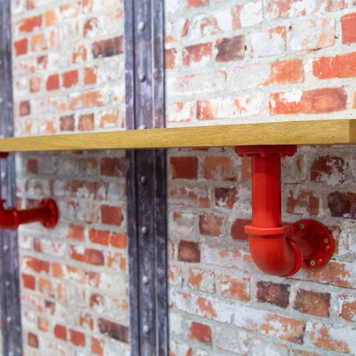 Steam Pipe Shelves