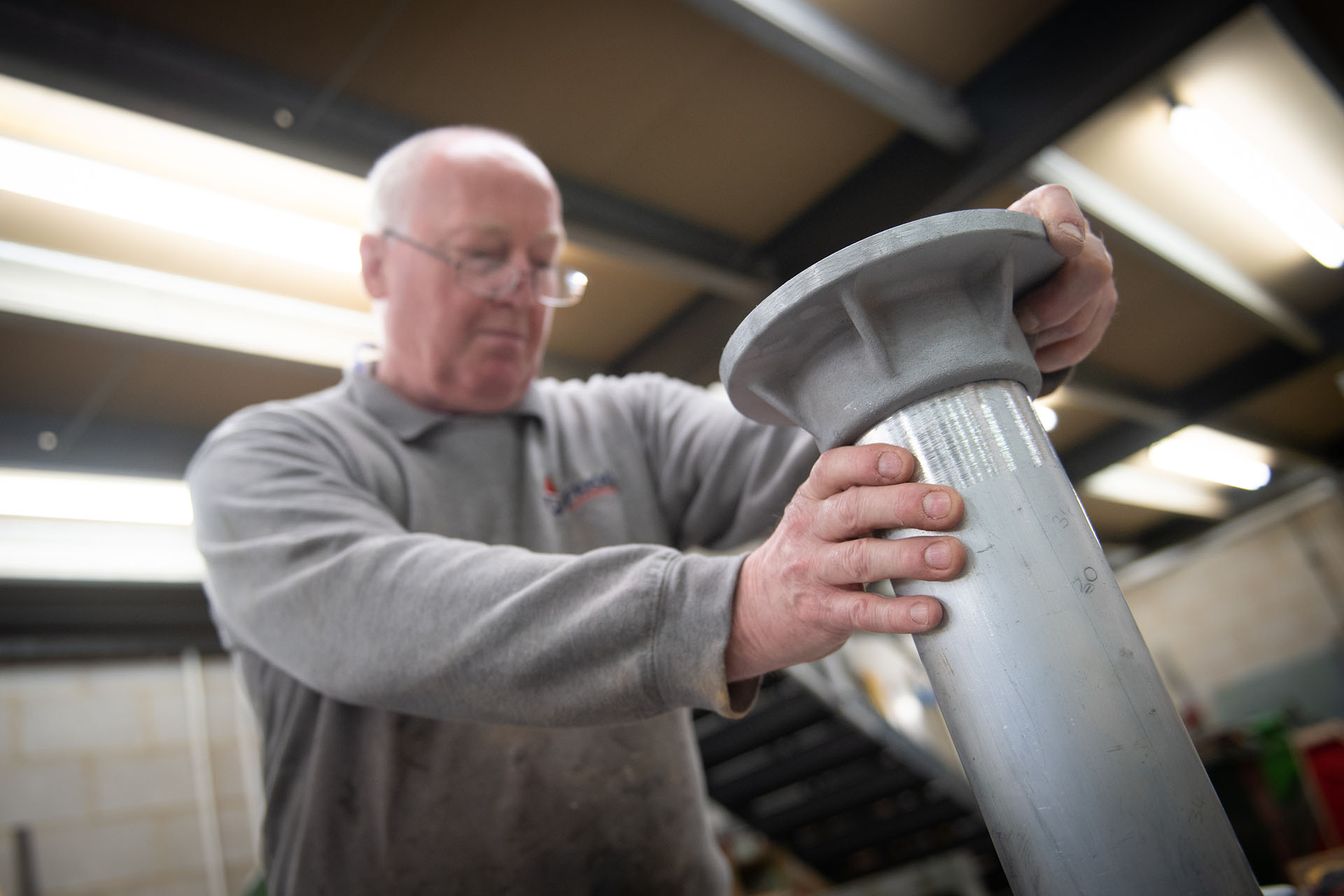 Man Working In A Workshop