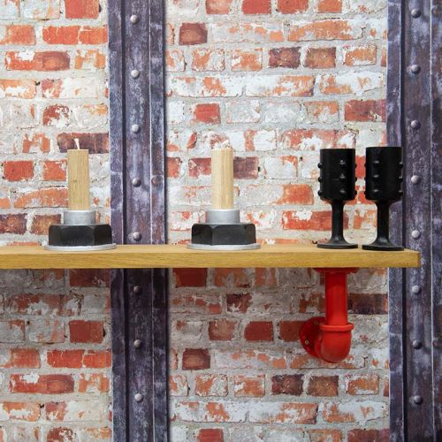 Steam Pipe Shelves