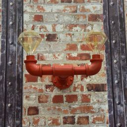 Steam pipe twin wall light