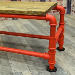 Steam Pipe Coffee Table Close