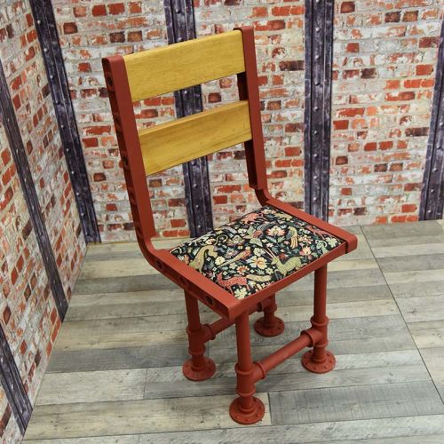 Steam Pipe High-back Chair